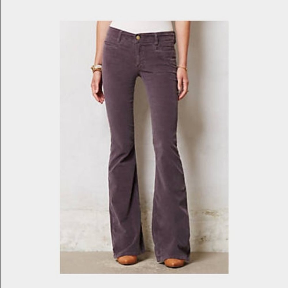 Anthropologie sz.27 MiH flare pants soft velvet